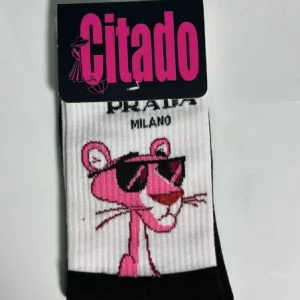 جوراب پلنگ صورتی