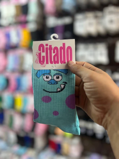 جوراب سالیوان آبی صورتی سیتادو