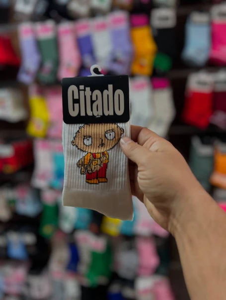 جوراب طرح بچه صورتی سیتادو