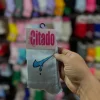جوراب طرح نایک سفید سیتادو