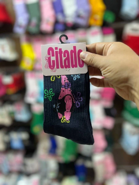 جوراب طرح پاتریک سرمه ای سیتادو