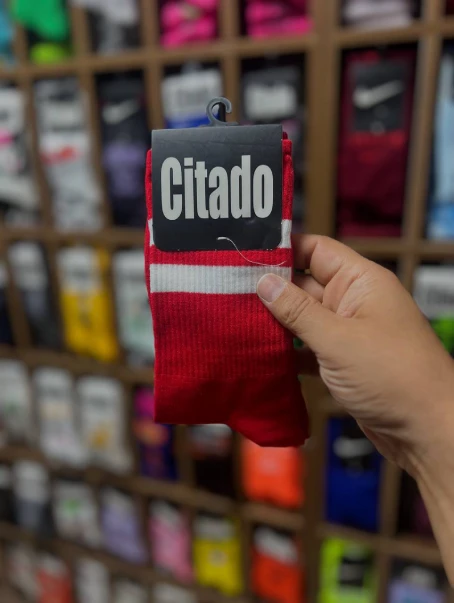 جوراب ساقدار قرمز سفید سیتادو